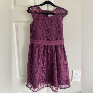A.T.U.N. lace plum dress 7-8